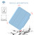 iPad mini 7 (2024) / mini 6 (2021) Tri-fold Magnetic Rotating Smart Leather Tablet Case - Sky Blue