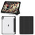 iPad mini 7 (2024) / mini 6 (2021) Tri-fold Shockproof Smart Leather Tablet Case - Black