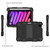 iPad mini 7 (2024) / mini 6 (2021) Two-Color Robot Shockproof Silicone + PC Protective Tablet Case with Holder & Pen Slot - Black
