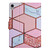 iPad mini 7 (2024) / mini 6 (2021) Marble Pattern Smart Leather Tablet Case - Splicing Marble