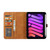 iPad mini 7 (2024) / mini 6 (2021) Calf Texture Double Fold Clasp Horizontal Flip Leather Smart Tablet Case - Rose Gold