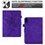 Peony Butterfly Embossed Leather Smart Tablet Case iPad mini 7 (2024) / mini 6 (2021) - Purple