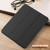 iPad Pro 12.9 2022 / 2021 / 2020 Carbon Fiber Leather Smart Tablet Case - Black