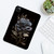 iPad Pro 12.9 2022 / 2021 / 2020 Color Painting Pattern Smart Tablet TPU Case - Black Rose