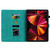iPad Pro 12.9 2022 / 2021 / 2020 Lily Embossed Leather Smart Tablet Case - Green