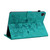 iPad Pro 12.9 2022 / 2021 / 2020 Lily Embossed Leather Smart Tablet Case - Green