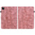iPad Pro 12.9 2022 / 2021 / 2020 Lily Embossed Leather Smart Tablet Case - Pink iPad Pro 12.9 2022 / 2021 / 2020 Lily Embossed Leather Smart Tablet Case - Pink