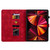 iPad Pro 12.9 2022 / 2021 / 2020 Lily Embossed Leather Smart Tablet Case - Red iPad Pro 12.9 2022 / 2021 / 2020 Lily Embossed Leather Smart Tablet Case - Red