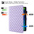 iPad Pro 12.9 2022 / 2021 / 2020 Rhombus Lattice Leather Smart Tablet Case - Purple iPad Pro 12.9 2022 / 2021 / 2020 Rhombus Lattice Leather Smart Tablet Case - Purple