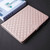 iPad Pro 12.9 2022 / 2021 / 2020 Rhombus Lattice Leather Smart Tablet Case - Rose Gold