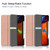 iPad Pro 12.9 2022 / 2021 Horizontal Flip Honeycomb TPU + PU Leather Tablet Case with Three-folding Holder & Sleep / Wake-up Function & Pen Slot - Rose Gold