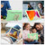 Beige PC + Silicone Anti-drop Protective Case with Butterfly Shape Holder & Pen Slot iPad 10.2 2021 & 2020 & 2019 / Air 3 10.5 inch - Beige + Fresh Green