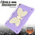 Beige PC + Silicone Anti-drop Protective Case with Butterfly Shape Holder & Pen Slot iPad 10.2 2021 & 2020 & 2019 / Air 3 10.5 inch - Beige + Light Purple