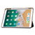 Clear Acrylic 3-Fold Leather Tablet Case iPad 10.2 2019 / 10.2 2020 / 10.2 2021 / Pro 10.5 2017 / Air 10.5 2019 - Black