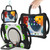 Cute Cat King Kids Shockproof Silicone Tablet Case with Holder & Shoulder Strap & Handle iPad 10.2 2019 / 2020 / 2021 / Pro 10.5 - Black Green
