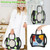 Cute Cat King Kids Shockproof Silicone Tablet Case with Holder & Shoulder Strap & Handle iPad 10.2 2019 / 2020 / 2021 / Pro 10.5 - Black Green