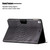 iPad 10.2 / 10.5 Solid Color Crocodile Texture Leather Smart Tablet Case - Black