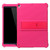 iPad 10.2 / 10.5 Tablet PC Silicone Protective Case with Invisible Bracket - Rose Red
