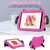 iPad 10.2 2019 / 2020 / 2021 Ice Baby EVA Shockproof Hard PC Tablet Case - RoseRed+Black