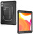 iPad 10.2 2019 360 Degree Rotation PC + Silicone Protective Case with Holder & Hand-strap - White