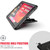 iPad 10.2 2019 360 Degree Rotation PC + Silicone Protective Case with Holder & Hand-strap - White