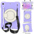 iPad 10.2 2019/10.2 2020/10.2 2021 Silicone + PC Full Body Protection Tablet Case With Holder & Strap - Purple