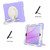iPad 10.2 2019/10.2 2020/10.2 2021 Silicone + PC Full Body Protection Tablet Case With Holder & Strap - Purple