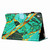 iPad 10.2 2020 / 2019 Marble Pattern Stitching Smart Leather Tablet Case - Gold Green