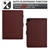 iPad 10.2 2020 / 2019 Solid Color Fiber Texture Smart Tablet Leather Case - Brown