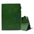 iPad 10.2 2020&2019 / Air 10.5 Suede Cross Texture Magnetic Clasp Leather Tablet Case - Green
