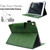 iPad 10.2 2020&2019 / Air 10.5 Suede Cross Texture Magnetic Clasp Leather Tablet Case - Green