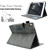 iPad 10.2 2020&2019 / Air 10.5 Suede Cross Texture Magnetic Clasp Leather Tablet Case - Grey
