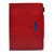 iPad 10.2 2020&2019 / Air 10.5 Suede Cross Texture Magnetic Clasp Leather Tablet Case - Red