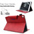 iPad 10.2 2020&2019 / Air 10.5 Suede Cross Texture Magnetic Clasp Leather Tablet Case - Red