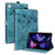 iPad 10.2 2021 / 10.5 2019 Cartoon Sakura Cat Embossed Smart Leather Tablet Case - Green