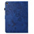 iPad 10.2 2021 / 10.5 2019 Flowers and Bird Embossed Smart Leather Tablet Case - Dark Blue