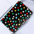 iPad 10.2 2021 / 2020 / 10.5 2019 Dot Pattern Leather Smart Tablet Case - Black Colorful