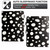 iPad 10.2 2021 / 2020 / 10.5 2019 Dot Pattern Leather Smart Tablet Case - Black White