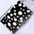 iPad 10.2 2021 / 2020 / 10.5 2019 Dot Pattern Leather Smart Tablet Case - Black White