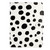 iPad 10.2 2021 / 2020 / 10.5 2019 Dot Pattern Leather Smart Tablet Case - White Black iPad 10.2 2021 / 2020 / 10.5 2019 Dot Pattern Leather Smart Tablet Case - White Black