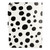 iPad 10.2 2021 / 2020 / 10.5 2019 Dot Pattern Leather Smart Tablet Case - White Black iPad 10.2 2021 / 2020 / 10.5 2019 Dot Pattern Leather Smart Tablet Case - White Black