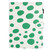 iPad 10.2 2021 / 2020 / 10.5 2019 Dot Pattern Leather Smart Tablet Case - White Green Dot