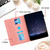 iPad 10.2 2021 / 2020 / 10.5 2019 Honeycomb Embossed Leather Smart Tablet Case - Pink