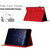 iPad 10.2 2021 / 2020 / 10.5 2019 Honeycomb Embossed Leather Smart Tablet Case - Red