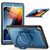 iPad 10.2 2021 / 2020 / 10.5 2019 Honeycomb Hybrid Tablet Case with Handle Holder & Strap - Navy Blue