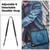 iPad 10.2 2021 / 2020 / 10.5 2019 Honeycomb Hybrid Tablet Case with Handle Holder & Strap - Navy Blue