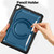 iPad 10.2 2021 / 2020 / 10.5 2019 Honeycomb Hybrid Tablet Case with Handle Holder & Strap - Navy Blue