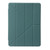 iPad 10.2 2021 / 2020 / 10.5 Clear Acrylic Deformation Leather Tablet Case - Dark Green