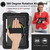 iPad 10.2 2021 / 2020 / 2019 360 Degree Rotation Contrast Color Shockproof Silicone + PC Case with Holder & Hand Grip Strap & Shoulder Strap  - Black