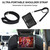 iPad 10.2 2021 / 2020 / 2019 360 Degree Rotation Contrast Color Shockproof Silicone + PC Case with Holder & Hand Grip Strap & Shoulder Strap  - Black